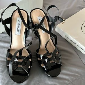 Steve madden kismit black shoes